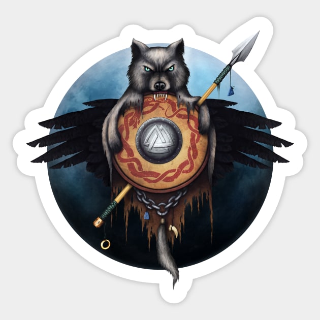 Sigil of Odin Sticker by Daniel Ranger